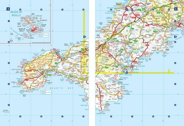 Produktbild: A -Z Great Britain Super Scale Road Atlas 2027 (A3 Spiral)
