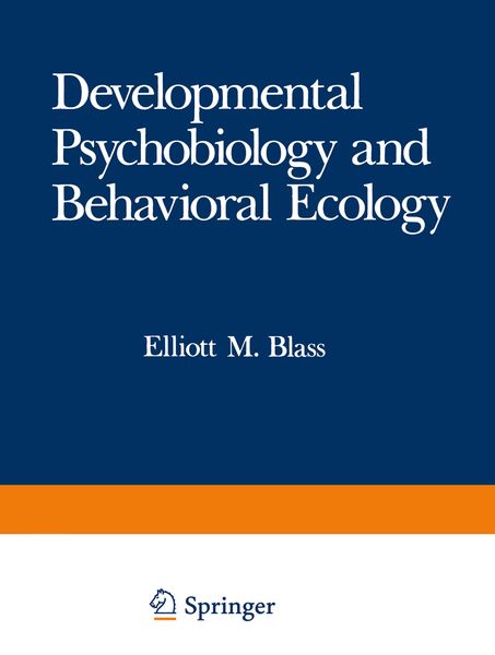 Produktbild: Developmental Psychobiology and Behavioral Ecology