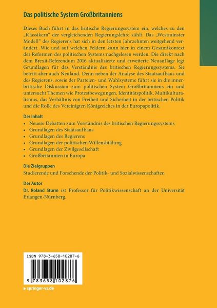 Produktbild: Das politische System Gro&szlig;britanniens