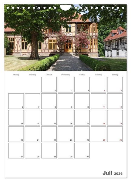 Produktbild: Ilsenburg im Harz - Terminplaner (Wandkalender 2026 DIN A4 hoch), CALVENDO Monatskalender