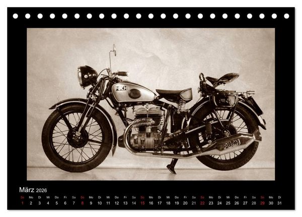 Produktbild: Motorrad Oldtimer aus &Ouml;sterreich (Tischkalender 2026 DIN A5 quer), CALVENDO Monatskalender