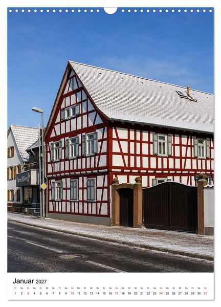 Produktbild: Trebur und die Deutsche Fachwerkstra&szlig;e (Wandkalender 2027 DIN A3 hoch), CALVENDO Monatskalender