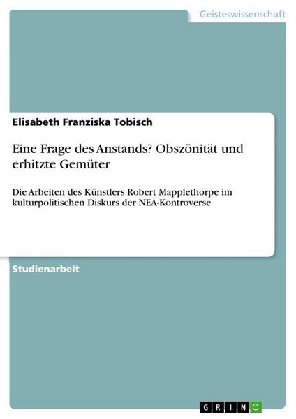 Produktbild: Eine Frage des Anstands? Obsz&ouml;nit&auml;t und erhitzte Gem&uuml;ter