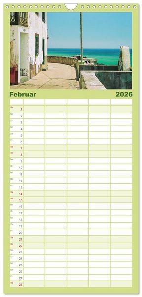 Produktbild: Familienplaner 2026 - Madeira, Insel im ewigen Fr&uuml;hling mit 5 Spalten (Wandkalender, 21 x 45 cm) CALVENDO