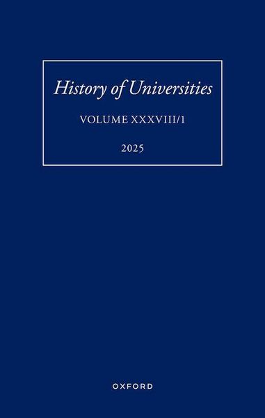 Produktbild: History of Universities: Volume XXXVIII/1