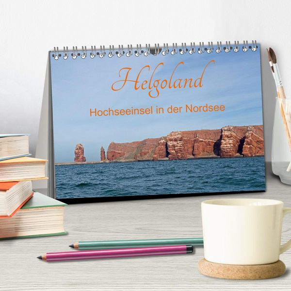 Produktbild: Helgoland - Hochseeinsel in der Nordsee (Tischkalender 2026 DIN A5 quer), CALVENDO Monatskalender