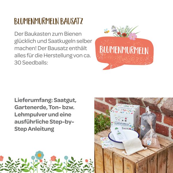 Produktbild: Blumenmurmeln Kit