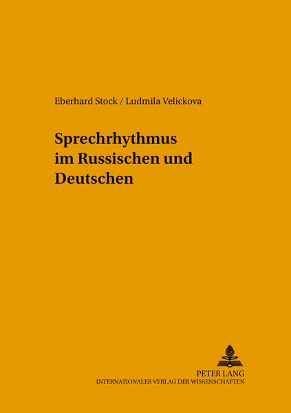 Produktbild: Sprechrhythmus im Russischen und Deutschen