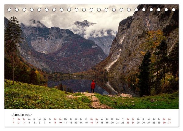Produktbild: Berchtesgaden - Natursch&ouml;nheiten in Bayern (Tischkalender 2027 DIN A5 quer), CALVENDO Monatskalender