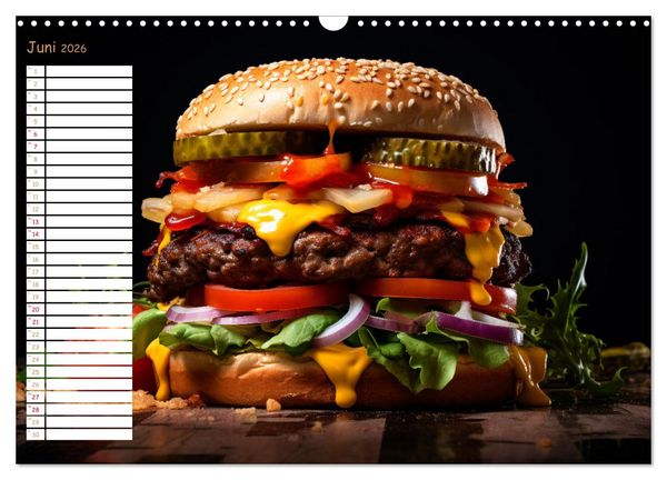 Produktbild: Fastfood &Auml;sthetik (Wandkalender 2026 DIN A3 quer), CALVENDO Monatskalender