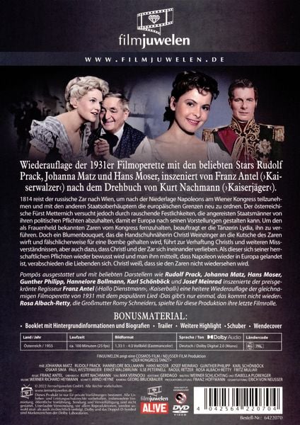 Produktbild: Der Kongress tanzt (Filmjuwelen)