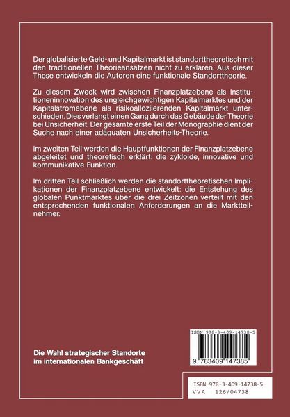 Produktbild: Die Wahl strategischer Standorte im internationalen Bankgesch&auml;ft