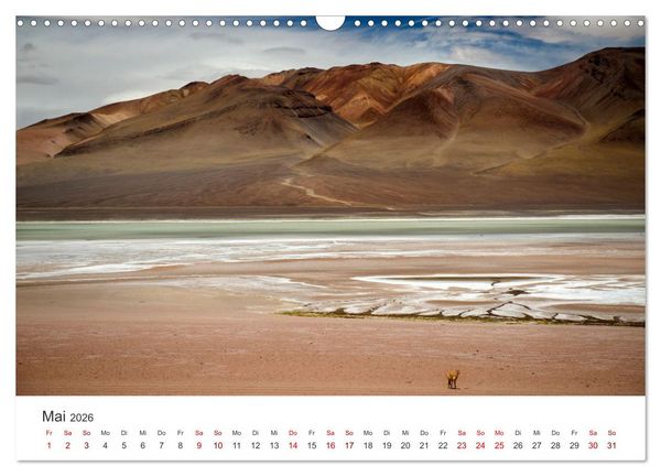Produktbild: Die Farben der Anden - Argentinien und Chile (Wandkalender 2026 DIN A3 quer), CALVENDO Monatskalender