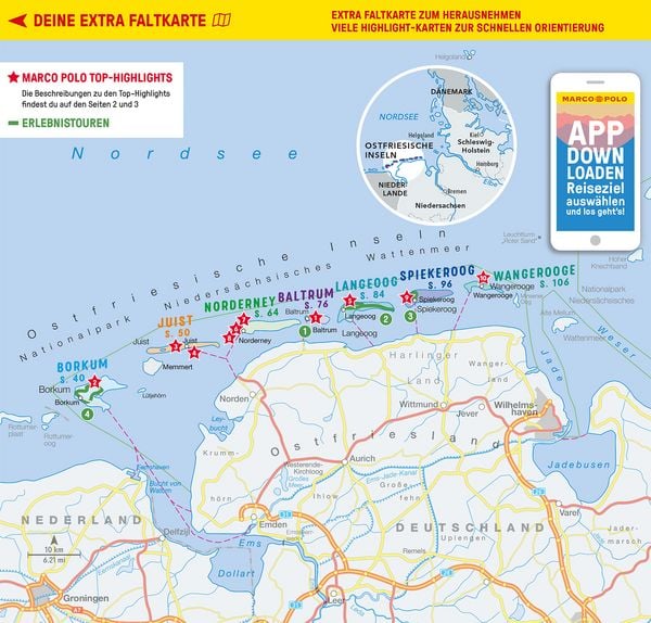 Produktbild: MARCO POLO Reisef&uuml;hrer Ostfriesische Inseln, Baltrum, Borkum, Juist, Langeoog, Norderney, Spiekeroog, Wangerooge