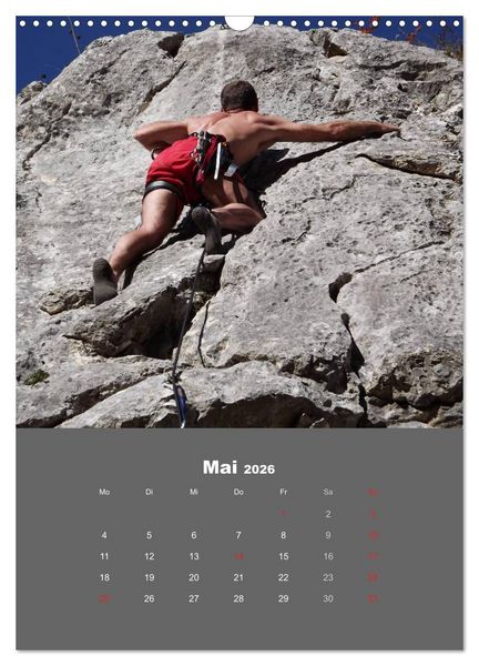 Produktbild: Erlebnis Outdoor Klettern (Wandkalender 2026 DIN A3 hoch), CALVENDO Monatskalender