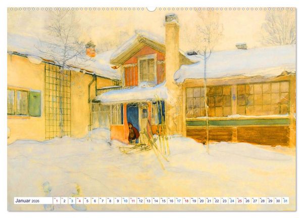 Produktbild: Schwedens heile Welt (hochwertiger Premium Wandkalender 2026 DIN A2 quer), Kunstdruck in Hochglanz