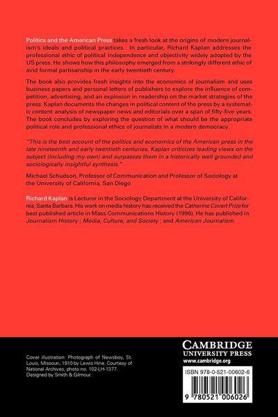Produktbild: Politics and the American Press