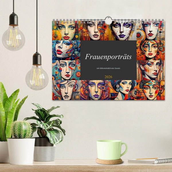 Produktbild: Frauenportr&auml;ts mit dekonstruktivem Ansatz (Wandkalender 2026 DIN A4 quer), CALVENDO Monatskalender