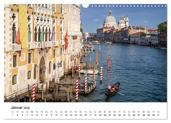 Produktbild: Die Attraktionen von Venedig (Wandkalender 2026 DIN A3 quer), CALVENDO Monatskalender