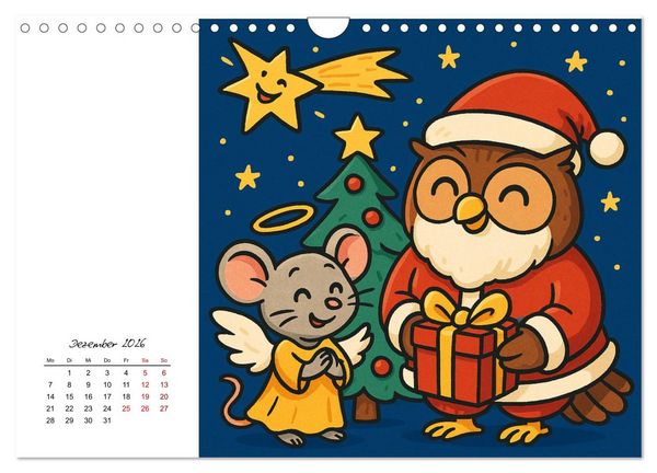 Produktbild: Pfoten, Pelz & Power-Jobs (Wandkalender 2026 DIN A4 quer), CALVENDO Monatskalender