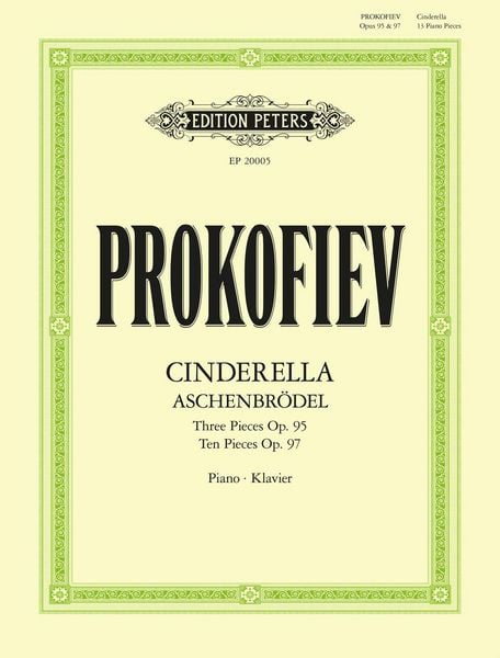 Produktbild: Thirteen pieces from the ballet Cinderella for Piano Op. 95 & Op. 97 f&uuml;r Klavier solo -Aschenbr&ouml;del-