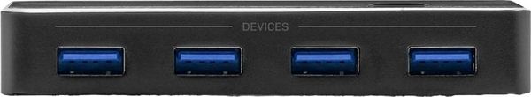 Produktbild: LINDY 4+2 Port USB 3.2 Gen 1-Umschalter (USB 3.0) Schwarz