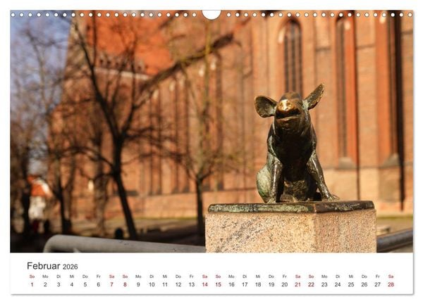 Produktbild: Unser sch&ouml;nes Wismar (Wandkalender 2026 DIN A3 quer), CALVENDO Monatskalender