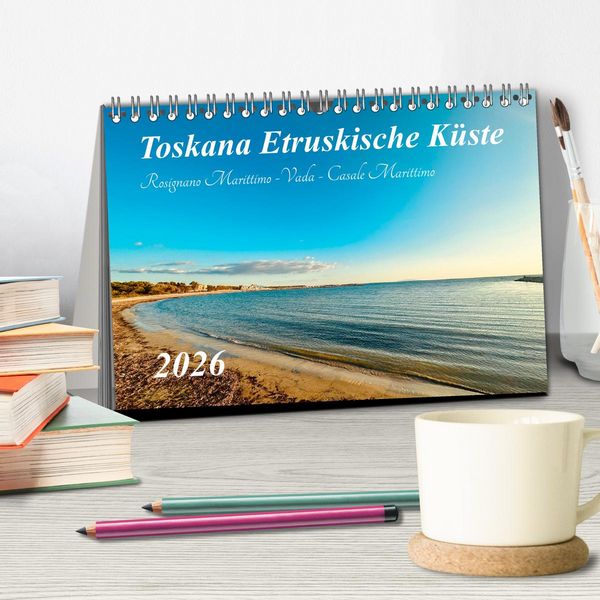 Produktbild: Toskana - Etruskische K&uuml;ste (Tischkalender 2026 DIN A5 quer), CALVENDO Monatskalender