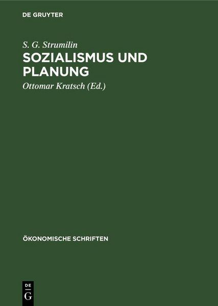 Produktbild: Sozialismus und Planung