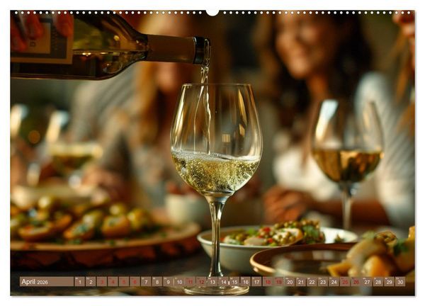 Produktbild: Wein begeistert (hochwertiger Premium Wandkalender 2026 DIN A2 quer), Kunstdruck in Hochglanz