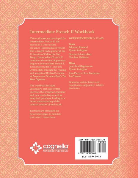 Produktbild: Intermediate French II Workbook