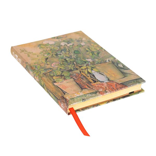 Produktbild: Hardcover Notizbuch, Cezannes Terrakotta-T&ouml;pfe und Blumen, Midi, Unliniert