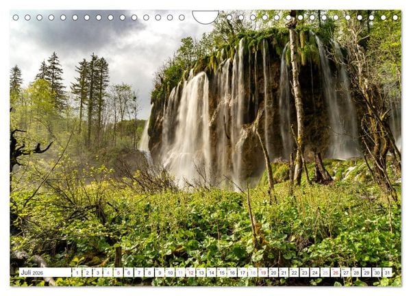 Produktbild: Welterbe in Kroatien - Plitvicer Seen (Wandkalender 2026 DIN A4 quer), CALVENDO Monatskalender