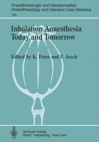 Produktbild: Inhalation Anaesthesia Today and Tomorrow