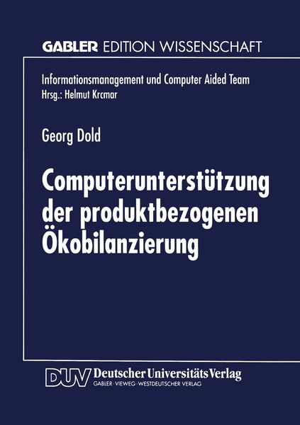 Produktbild: Computerunterst&uuml;tzung der produktbezogenen &Ouml;kobilanzierung