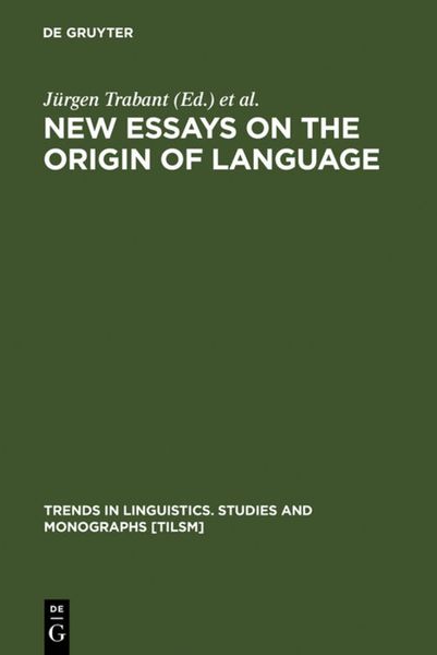Produktbild: New Essays on the Origin of Language
