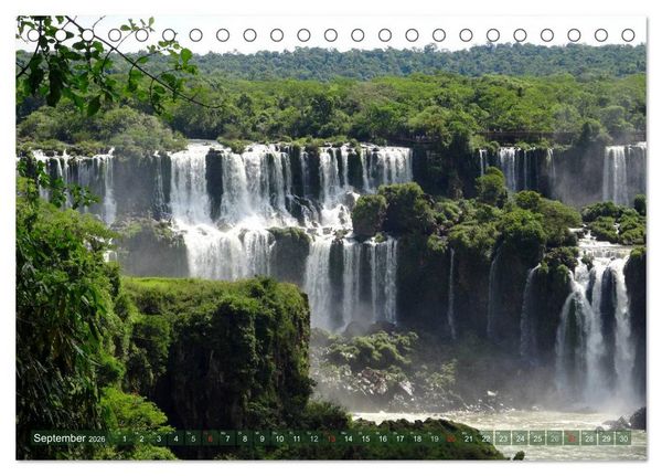 Produktbild: Mein S&uuml;damerika, mein Iguazu (Tischkalender 2026 DIN A5 quer), CALVENDO Monatskalender