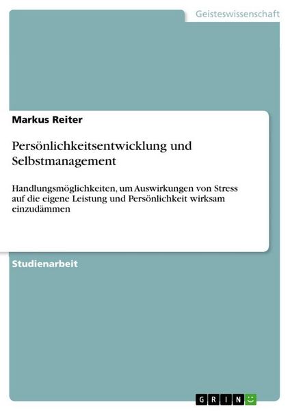 Produktbild: Pers&ouml;nlichkeitsentwicklung und Selbstmanagement