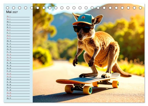Produktbild: Tierisch kreativ: Hobbies im Tierreich (Tischkalender 2027 DIN A5 quer), CALVENDO Monatskalender