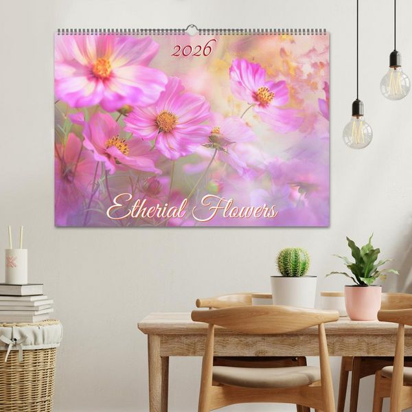 Produktbild: Etherial flowers (Wall Calendar 2026 DIN A2 landscape), CALVENDO 12 Month Wall Calendar