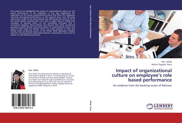 Produktbild: Impact of organizational culture on employee's role based performance