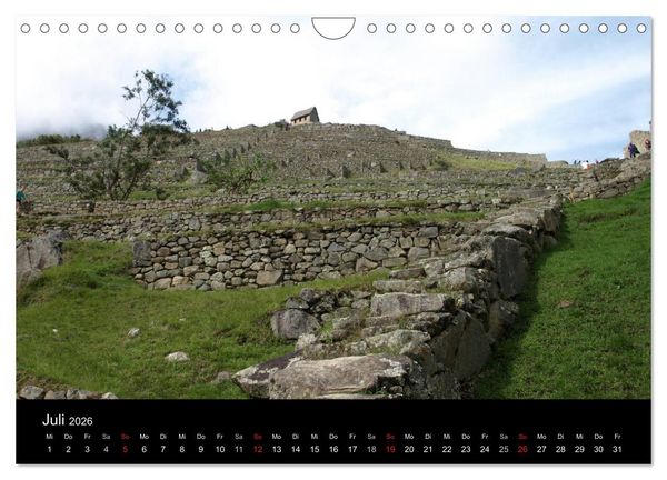 Produktbild: Machu Picchu - Die Stadt in den Wolken (Wandkalender 2026 DIN A4 quer), CALVENDO Monatskalender