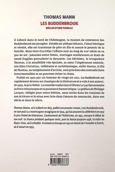 Produktbild: Les Buddenbrook : d&eacute;clin d'une famille