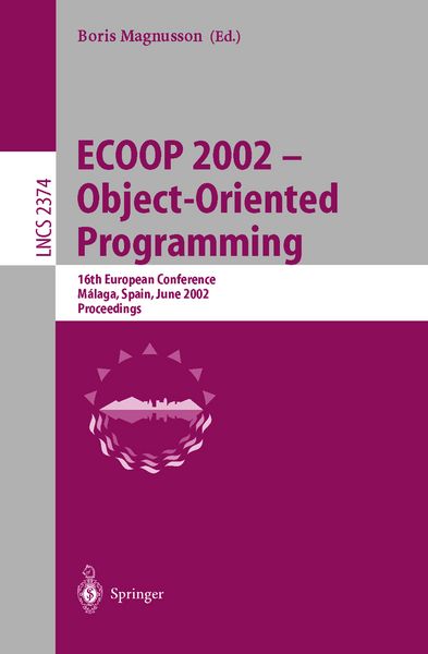 Produktbild: ECOOP 2002 - Object-Oriented Programming