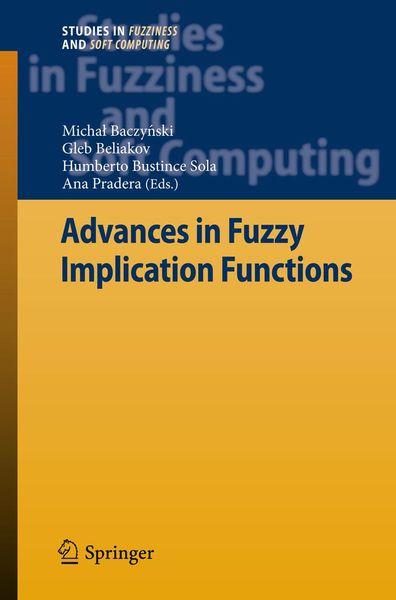 Produktbild: Advances in Fuzzy Implication Functions