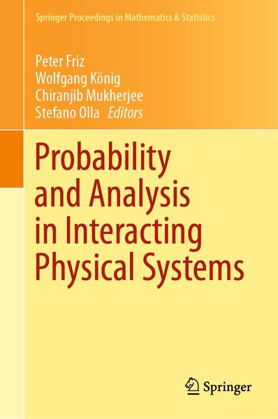 Produktbild: Probability and Analysis in Interacting Physical Systems