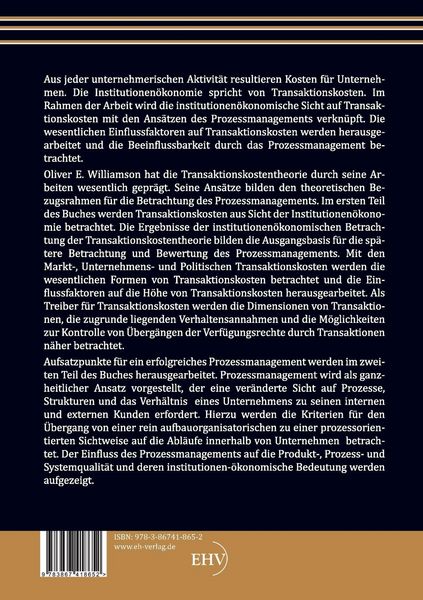 Produktbild: Mehrwert f&uuml;r Unternehmen und Kunden durch Management von Kerngesch&auml;ftsprozessen unter Ber&uuml;cksichtigung von Transaktionskosten
