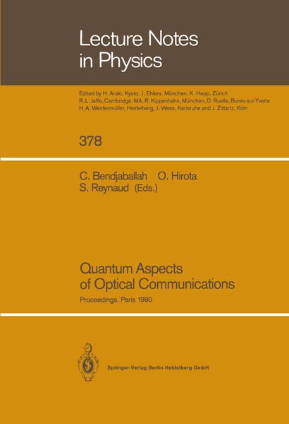 Produktbild: Quantum Aspects of Optical Communications