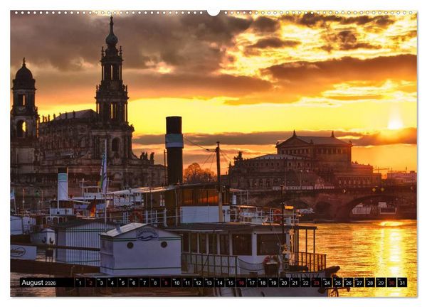 Produktbild: WUNDERVOLLES DRESDEN (Wandkalender 2026 DIN A2 quer), CALVENDO Monatskalender