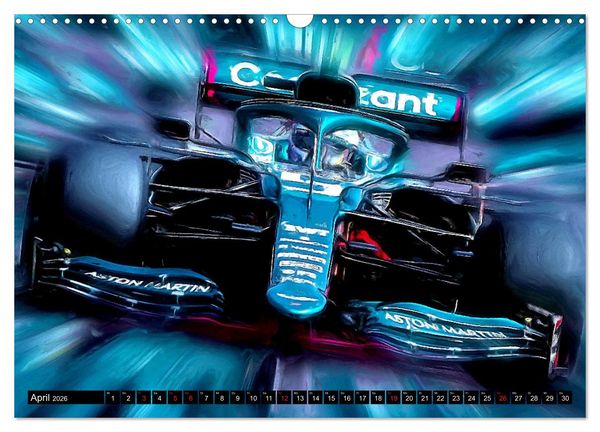 Produktbild: Deutsche in der Formel 1 (Wandkalender 2026 DIN A3 quer), CALVENDO Monatskalender